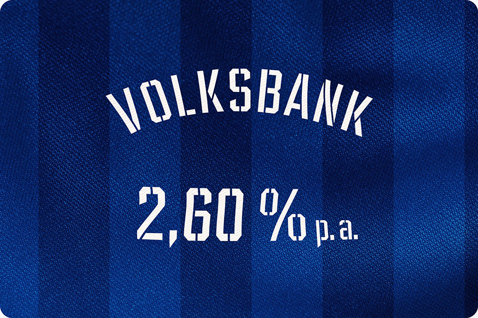 Festgeld Aktion über 2,60 % p. a.