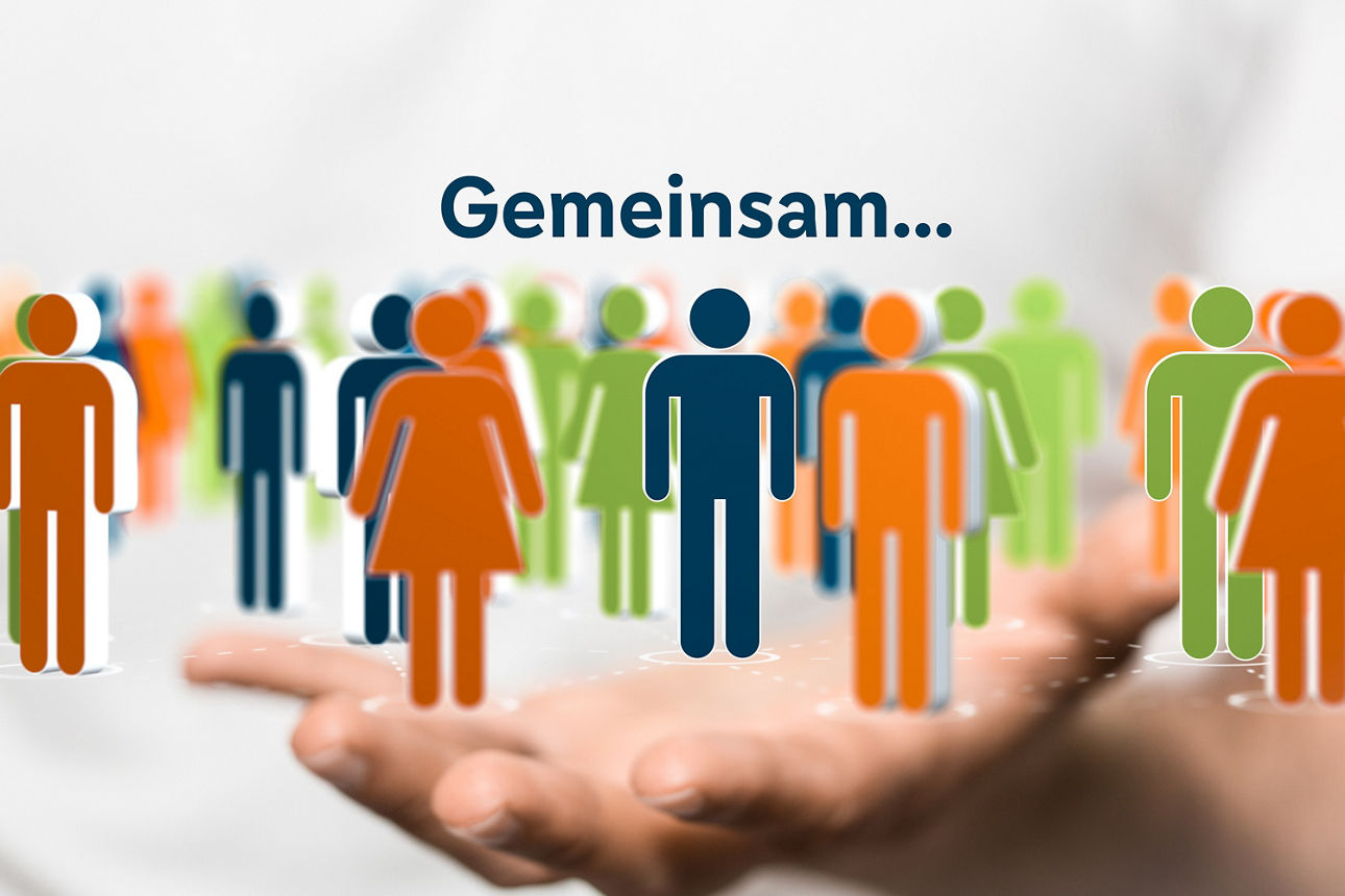 Eine vielfältige Gruppe von Menschen, vereint durch eine gemeinsame Vision.