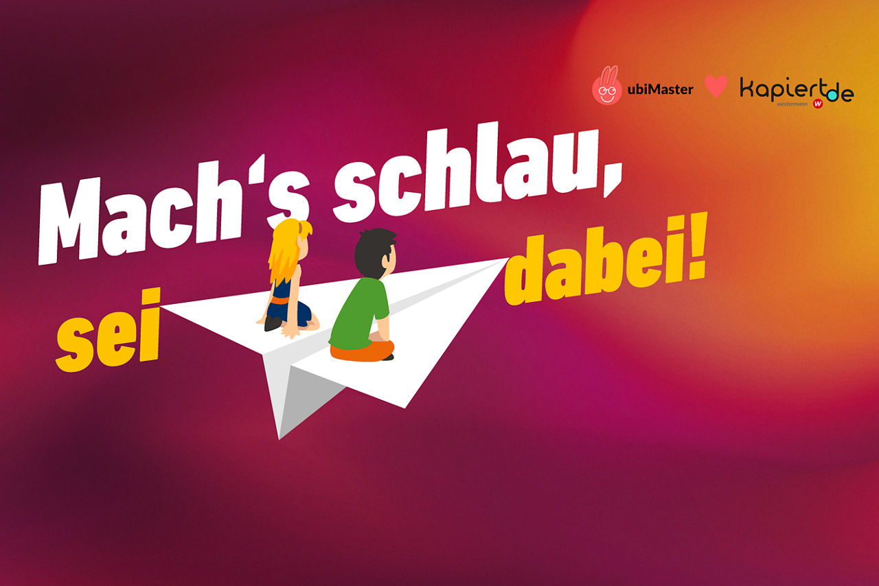 ubiMaster Schriftzug - Mach's schlau, sei dabei