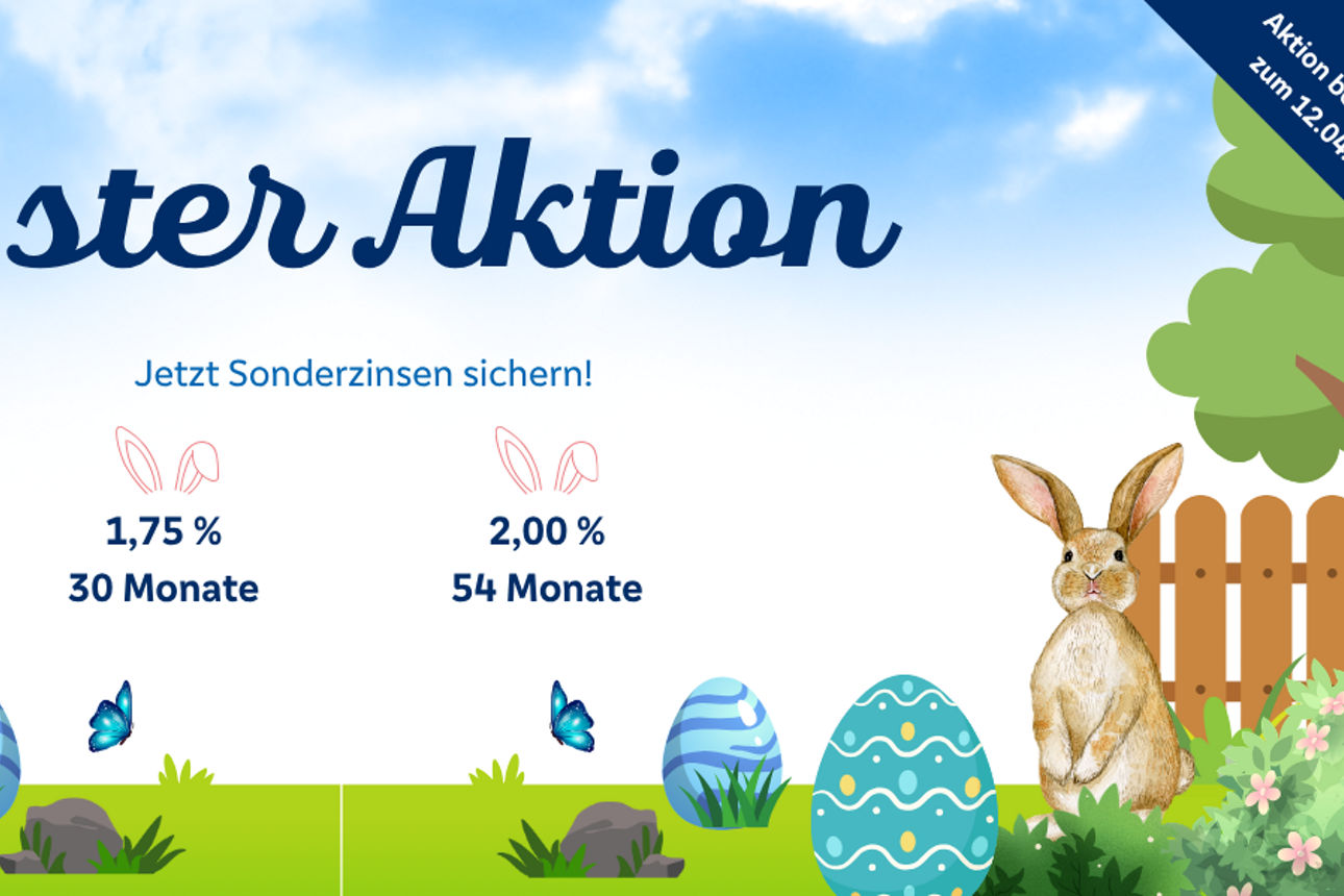 Osteraktion 2026 mit verschiedenen Zinssätzen