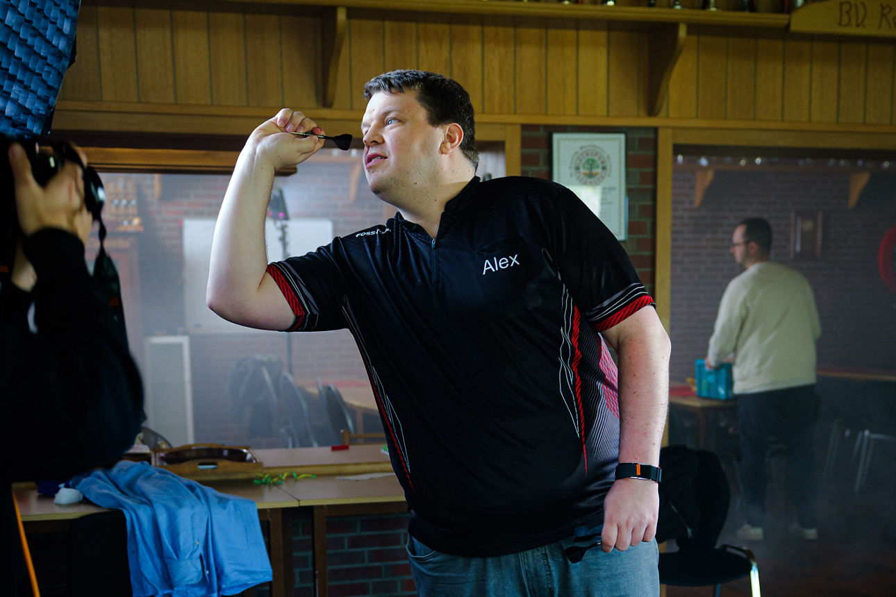 Alex beim Dart