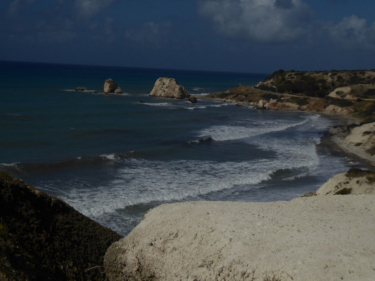 Blick auf das Meer mit Wellen 