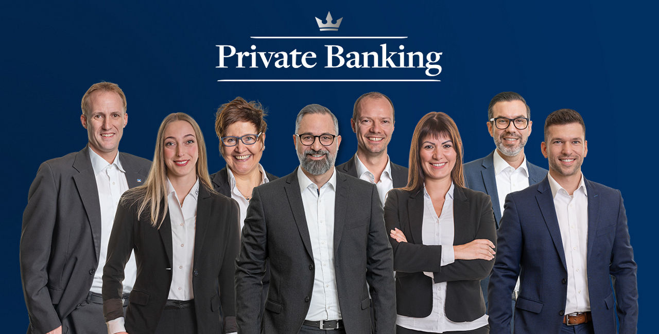 Unser Beraterteam vom Bereich Private Banking 
