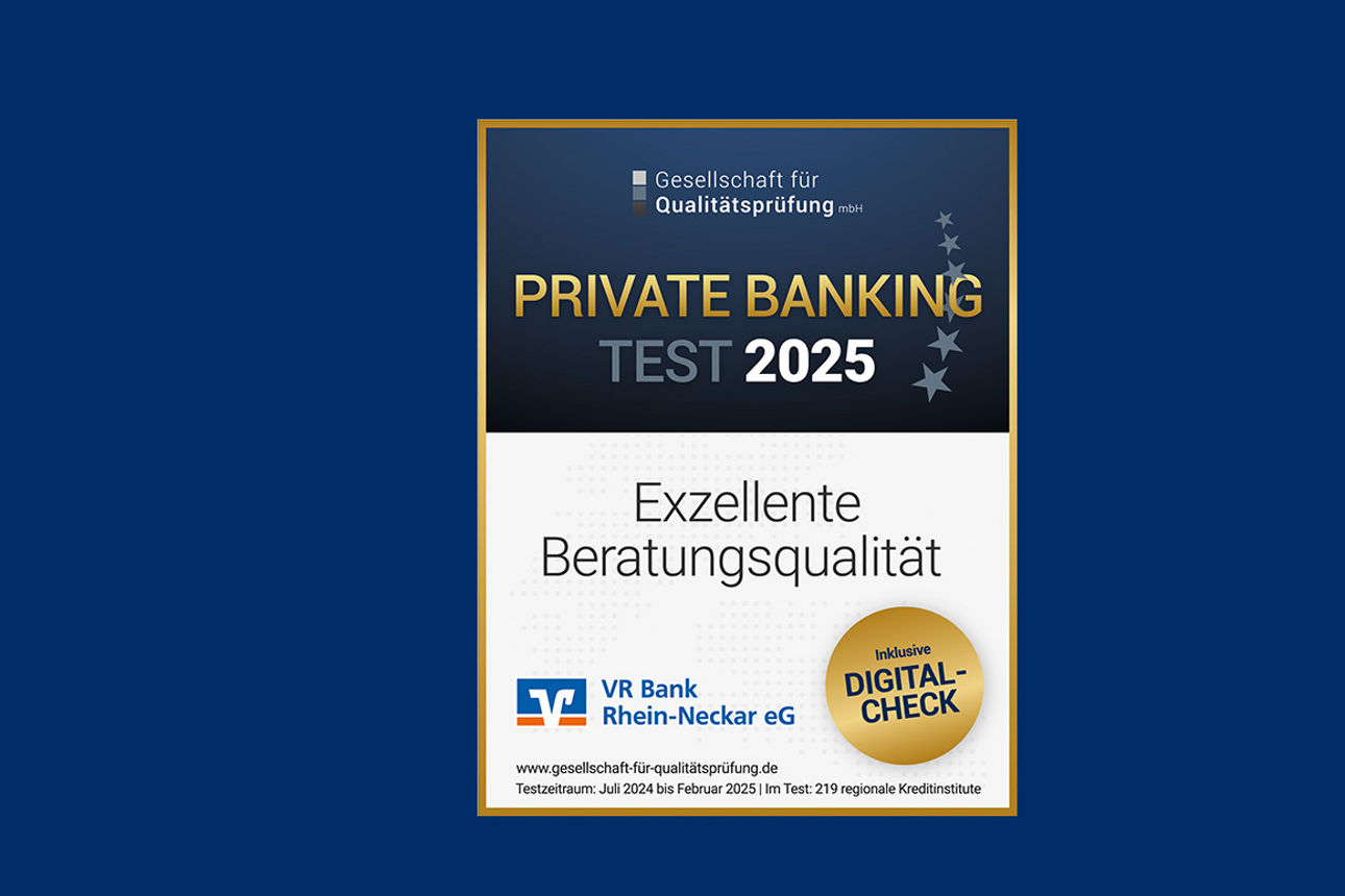 Auszeichnung Beste Hausbank VR Bank Rhein-Neckar