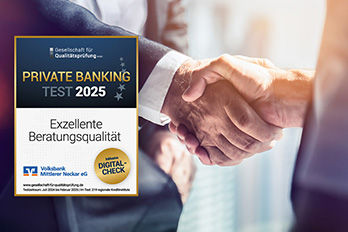 Auszeichnung "Exzellente Beratungsqualität" im Private Banking 2025