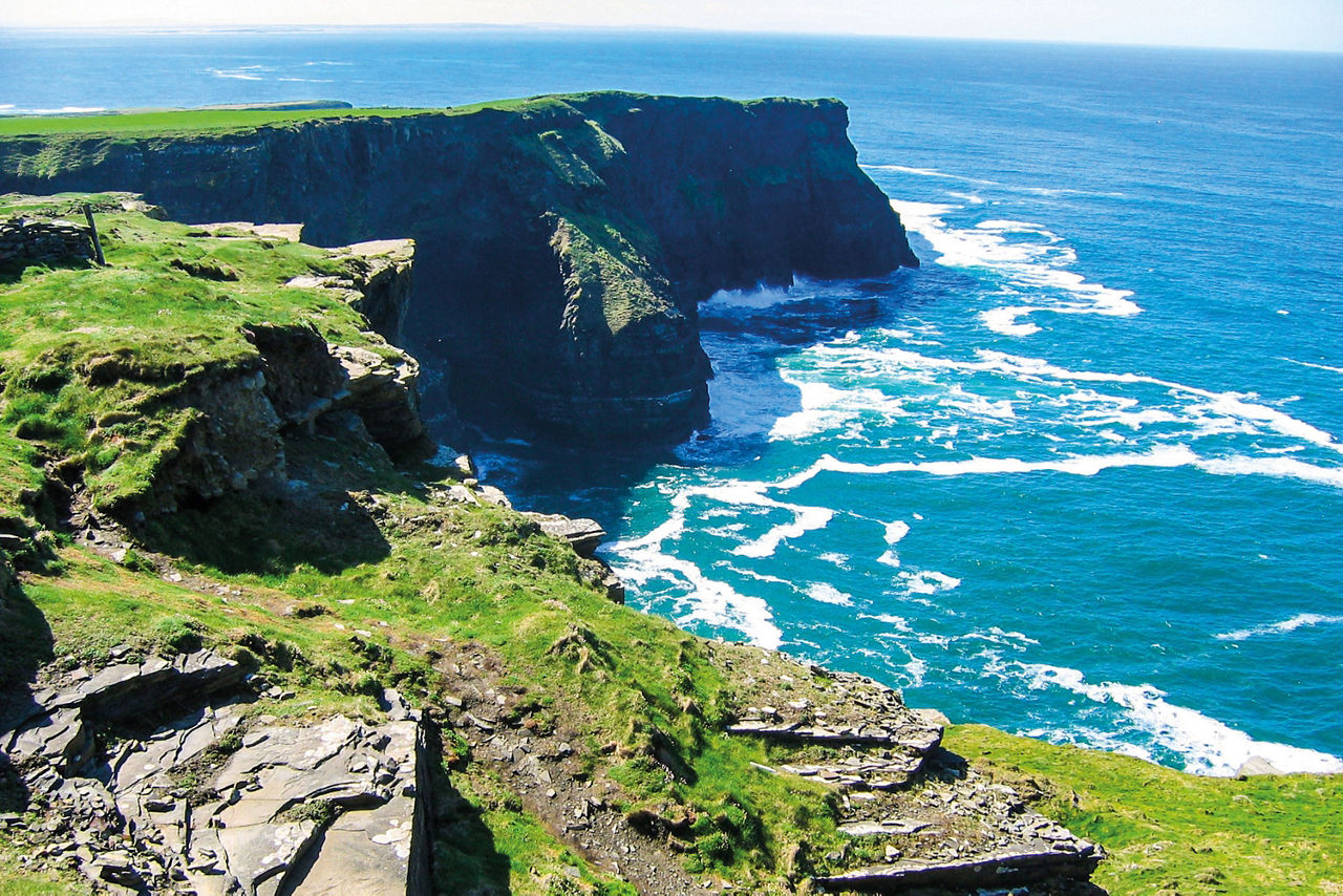 Foto vom Cliff of Moer bei Sonnenschein