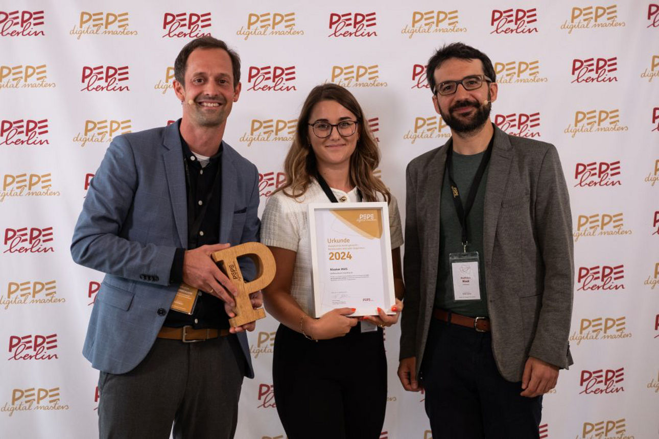 Auszeichnung mit dem Pepe Award