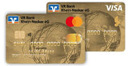 Kreditkarte Goldcard Visa und Mastercard