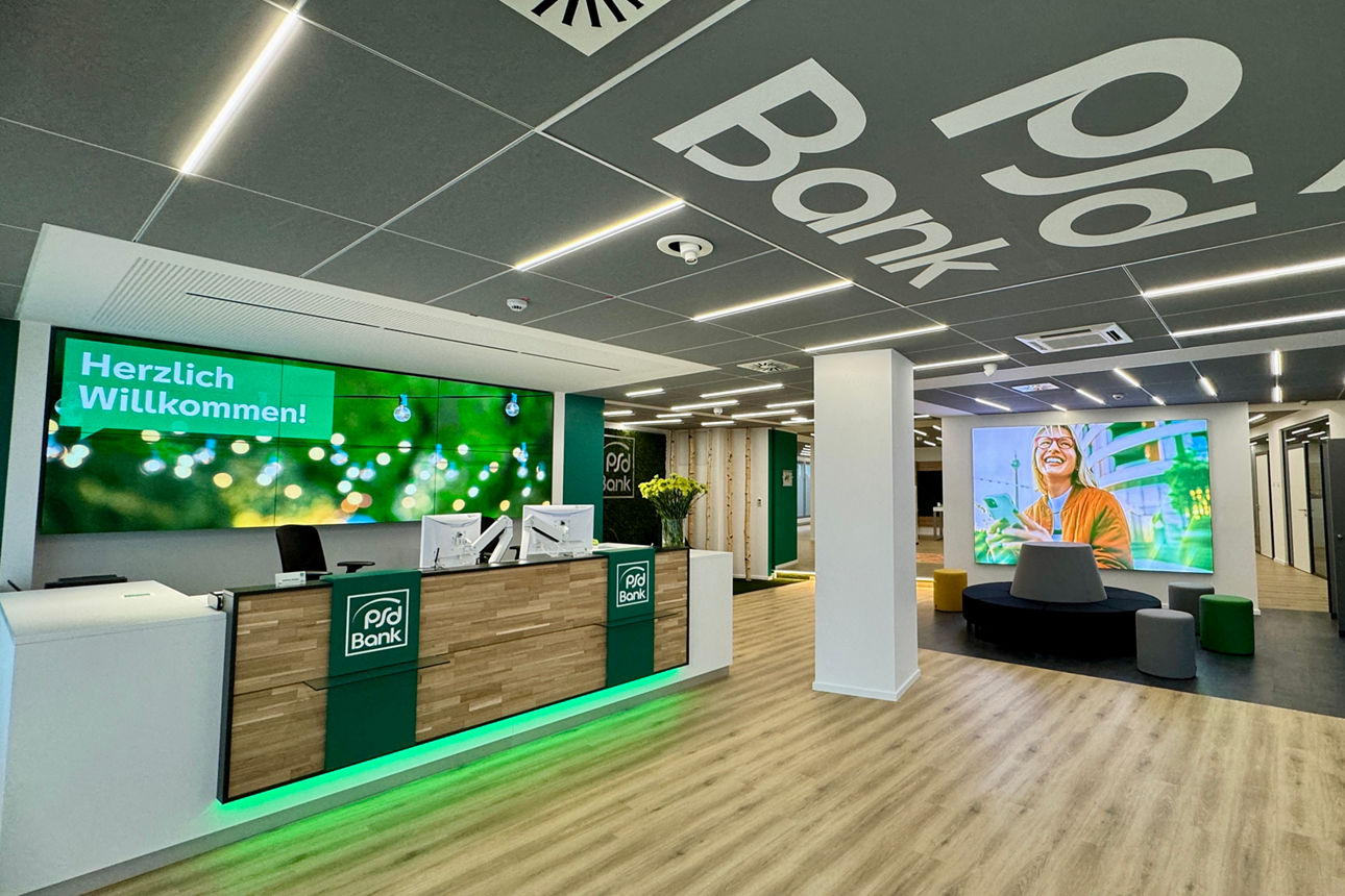 Foyer am Düsseldorfer Standort