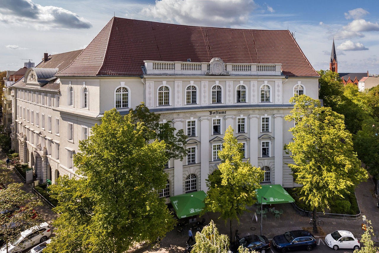 Außenansicht des PSD Bankgebäudes