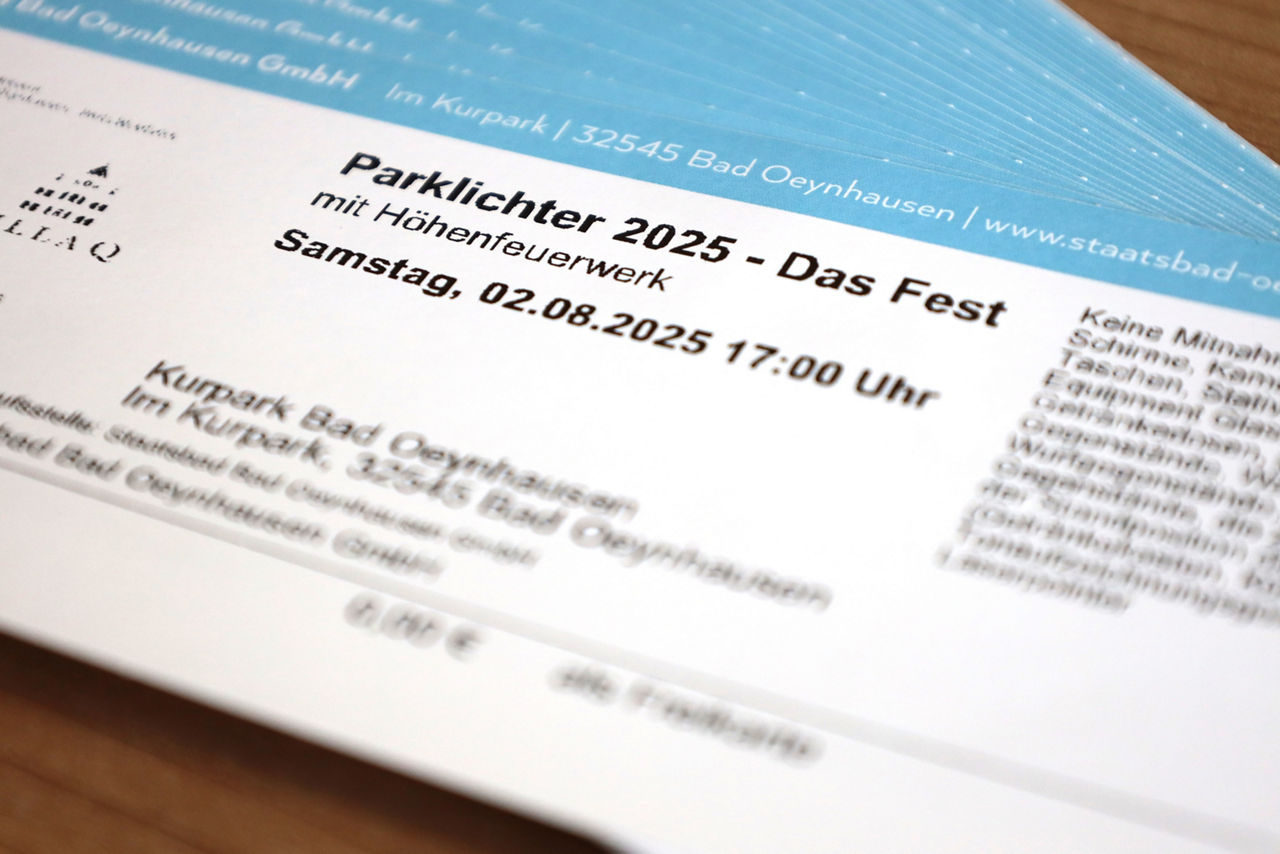 Eintrittskarte für die Parklichter 2025