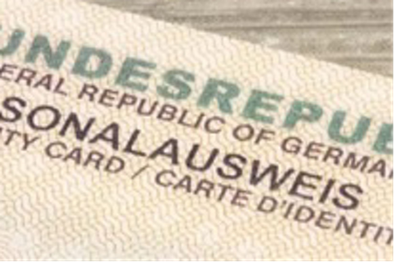 Hier sieht man einen Ausschnitt eines Personalausweises