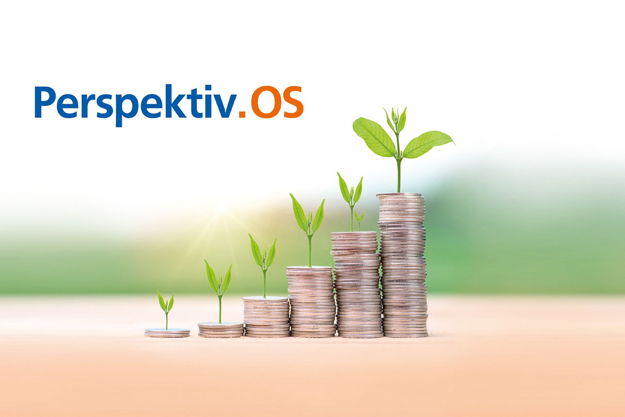 Das Bild zeigt aufgestapelte Münzen in ansteigender Höhe, aus denen jeweils eine wachsende Pflanze sprießt