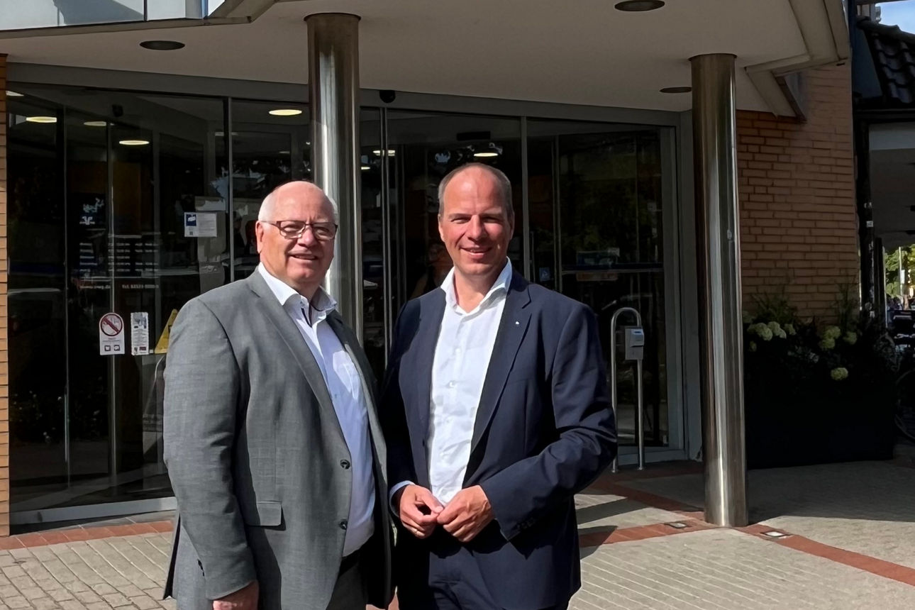 Vorstand Stefan Lohmeier und Peter Wanzlik