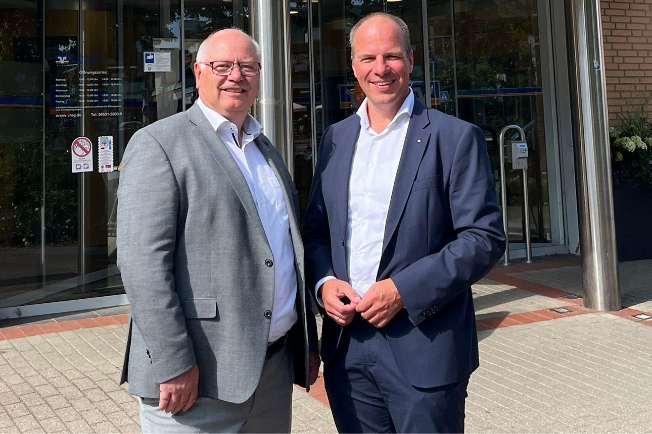 Vorstand Stefan Lohmeier und Peter Wanzlik