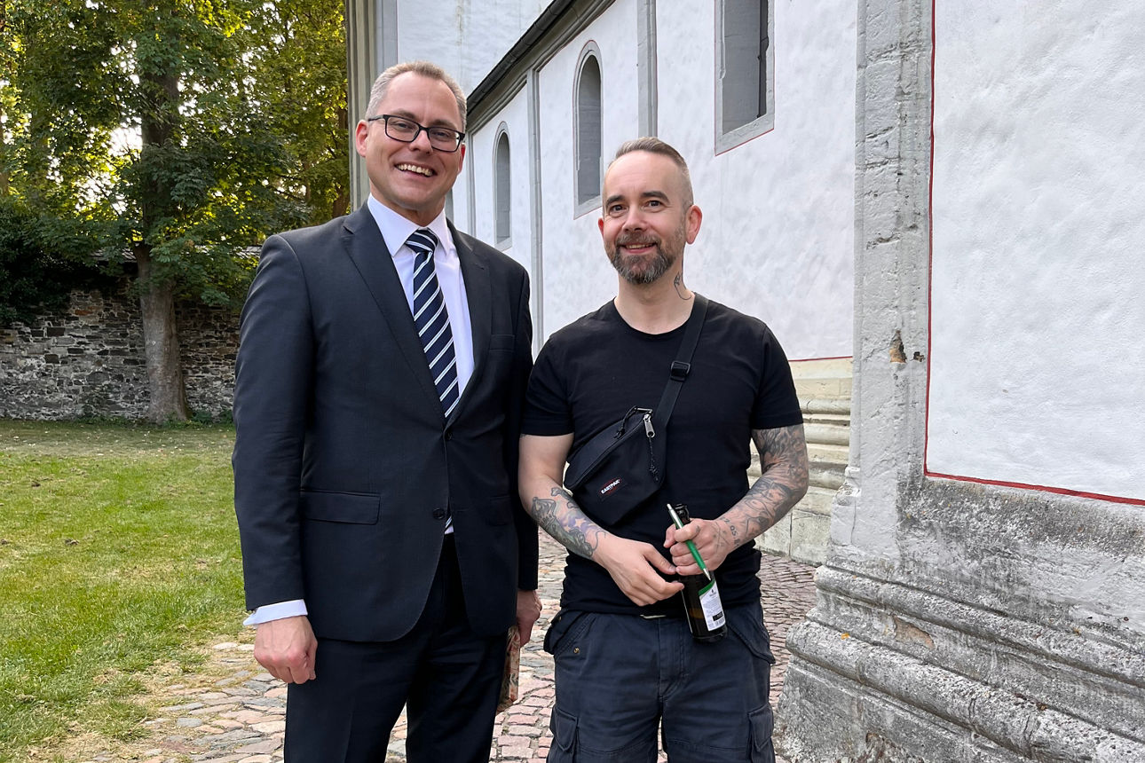 Vorstand Peter Buikis und Wortwerker Hank Zerbolesch