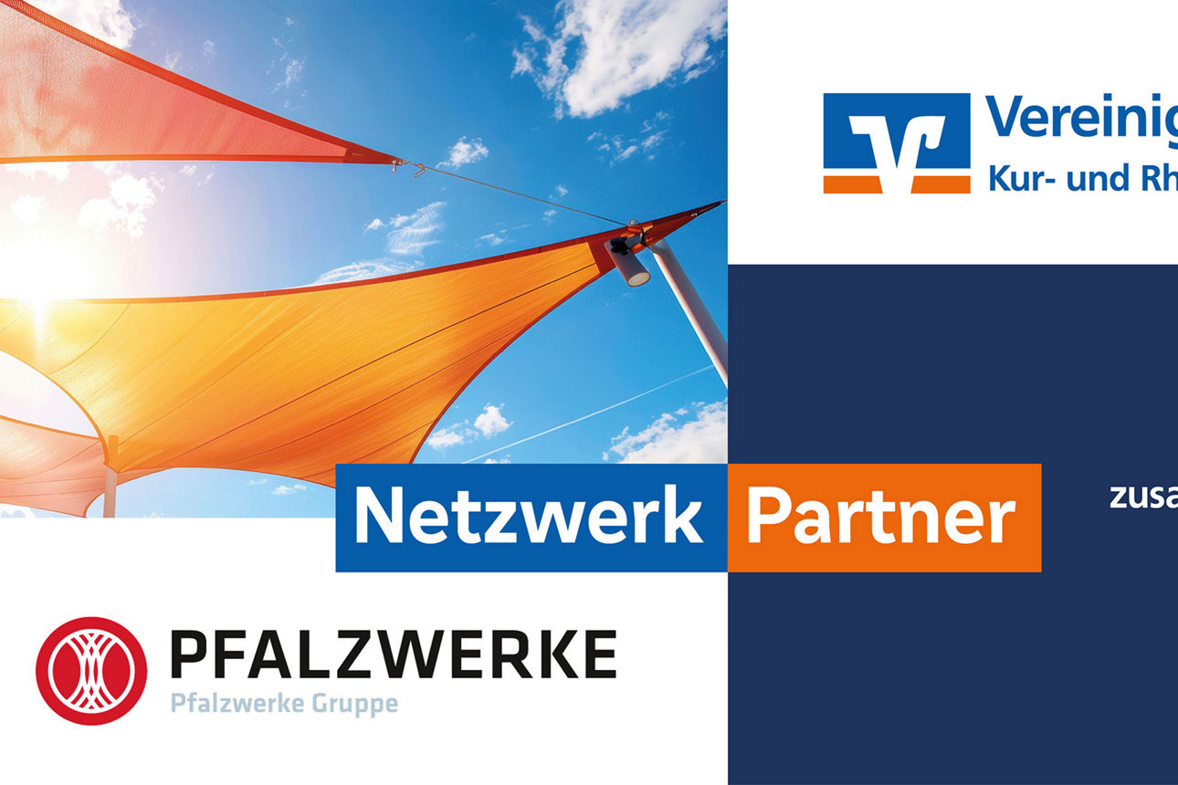 Collage Pfalzwerklogo und VVR Bank Logo