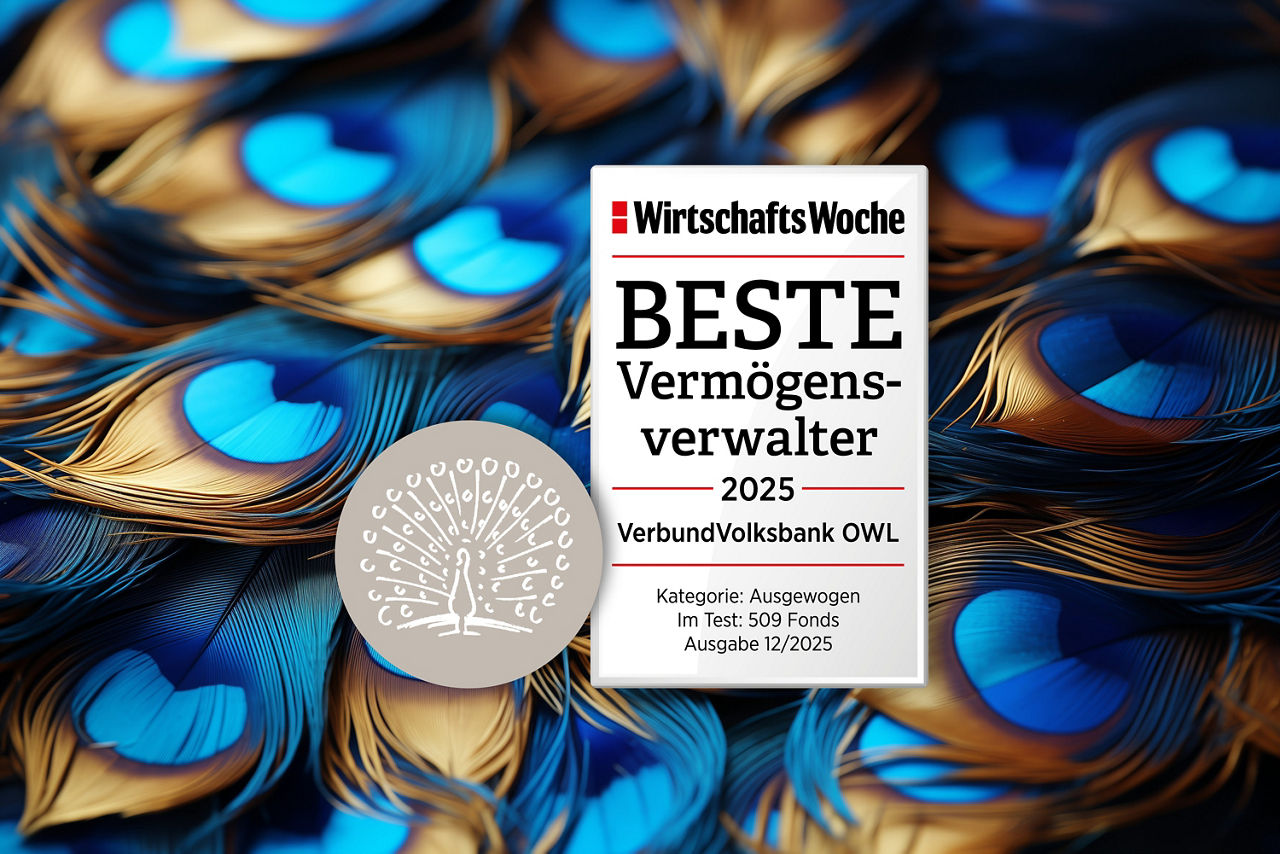 Siegel der Wirtschaftswoche, Auszeichnung Beste Vermögensverwalter, Ausgabe 12.2025, Kategorie Ausgewogen