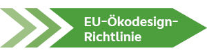 grüner Pfeil EU.Ökodesign-Richtlinien