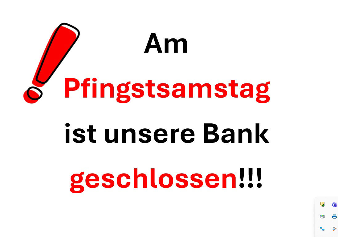 Pfingstsamstag