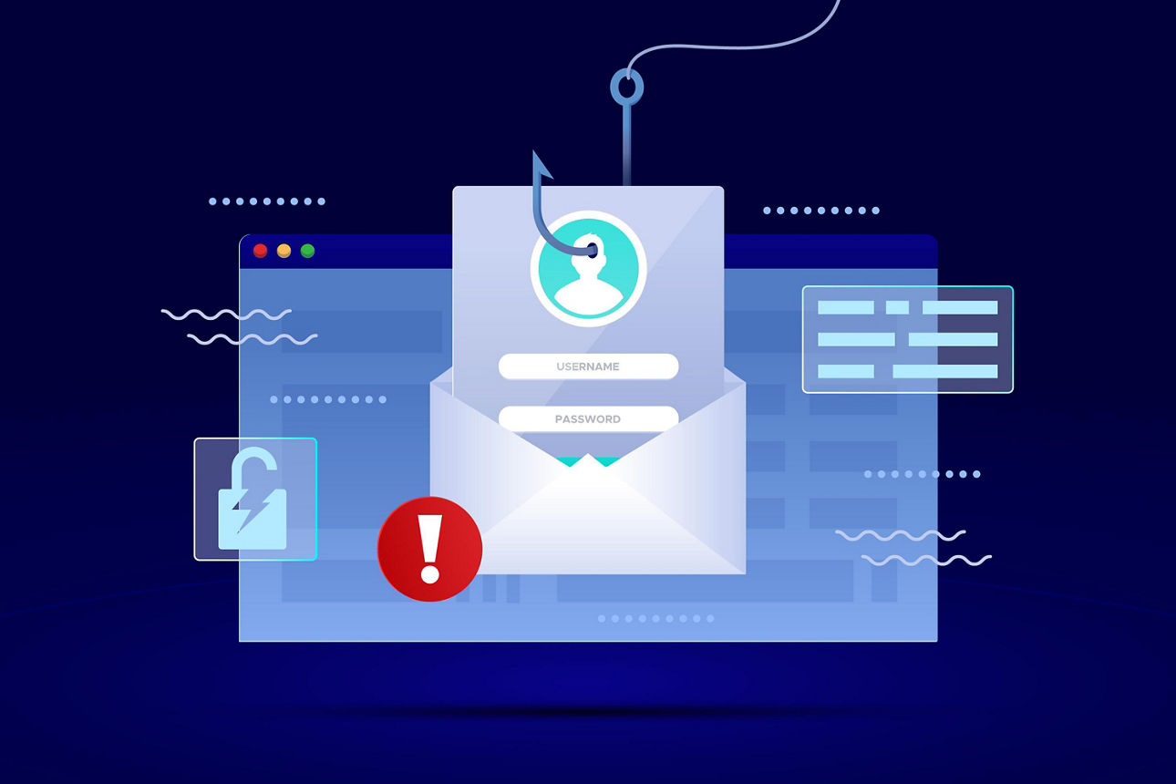 Desktopansicht mit Umschlag