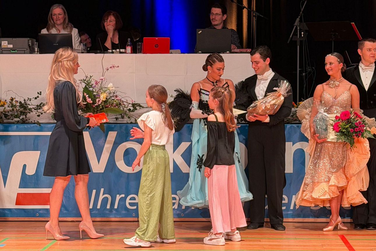 Siegerehrung der Tanzpaare