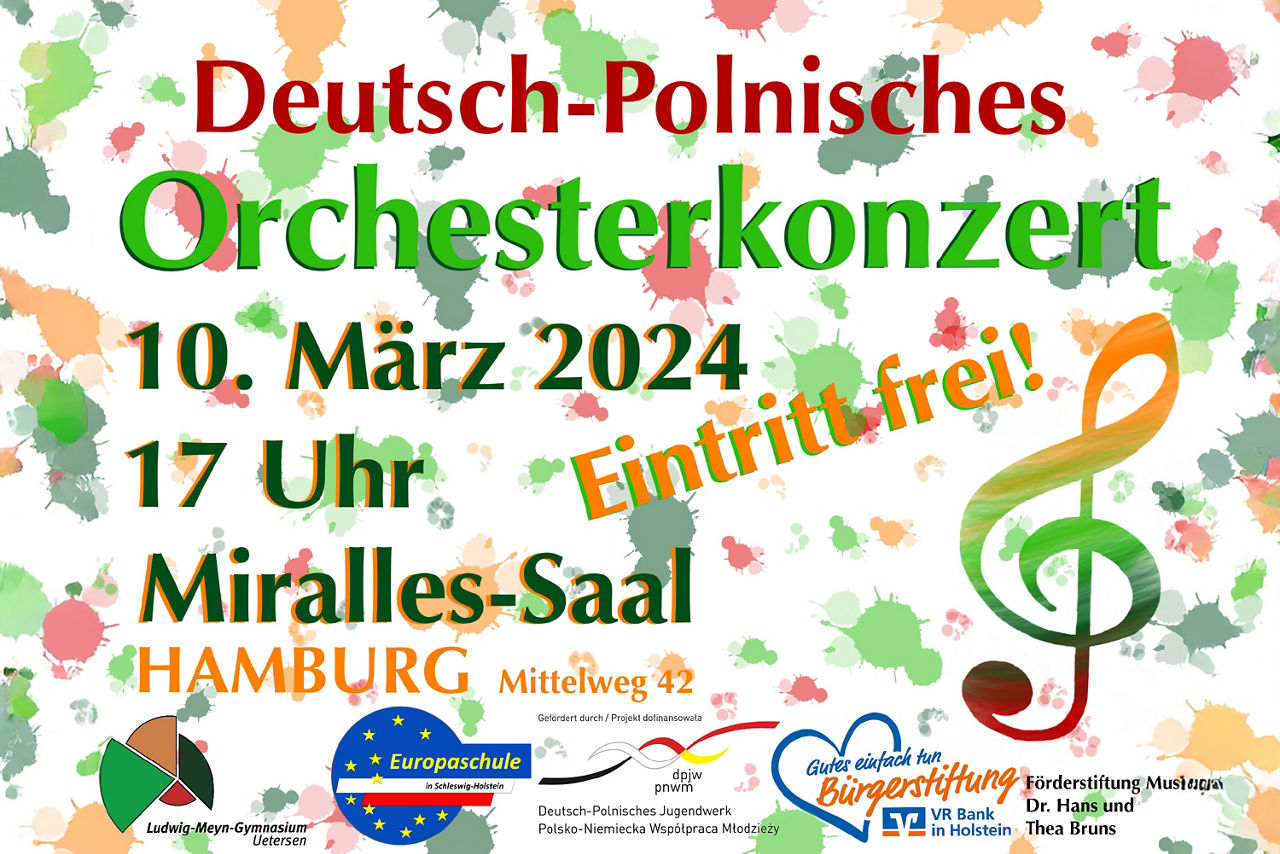 Plakat „Deutsch-Polnisches Orchesterkonzert“