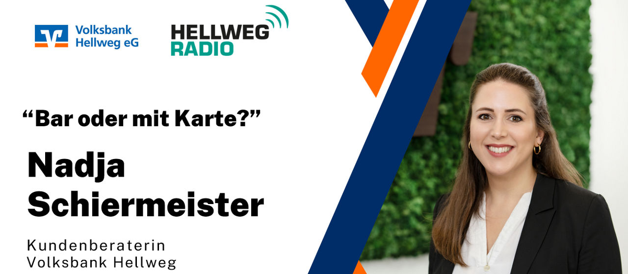 Links steht der Name des Podcasts und des Gasts. Rechts ist ein Foto von Nadja Schiermeister.