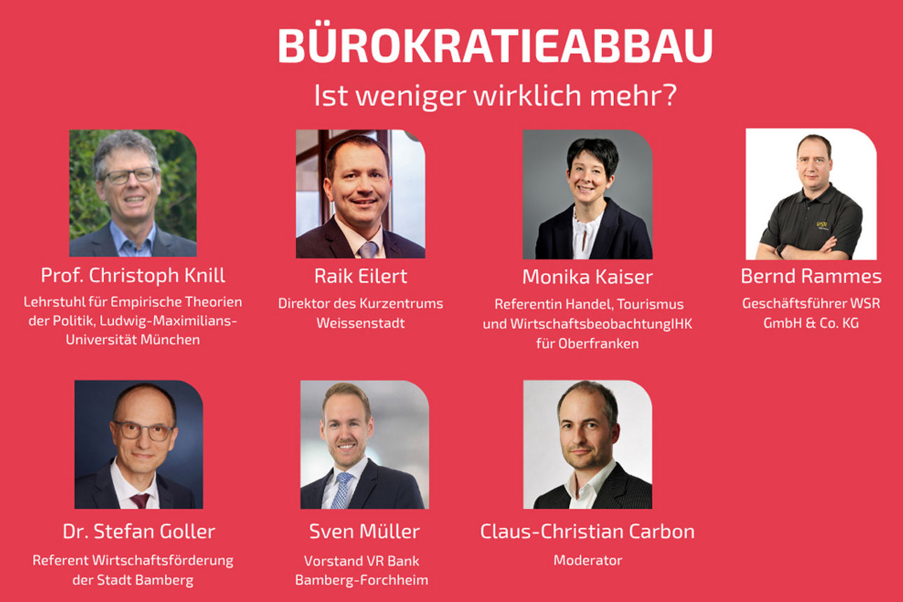 Podiumsdiskussion: Ist weniger wirklich mehr? am 16. Oktober 2025 in Bamberg