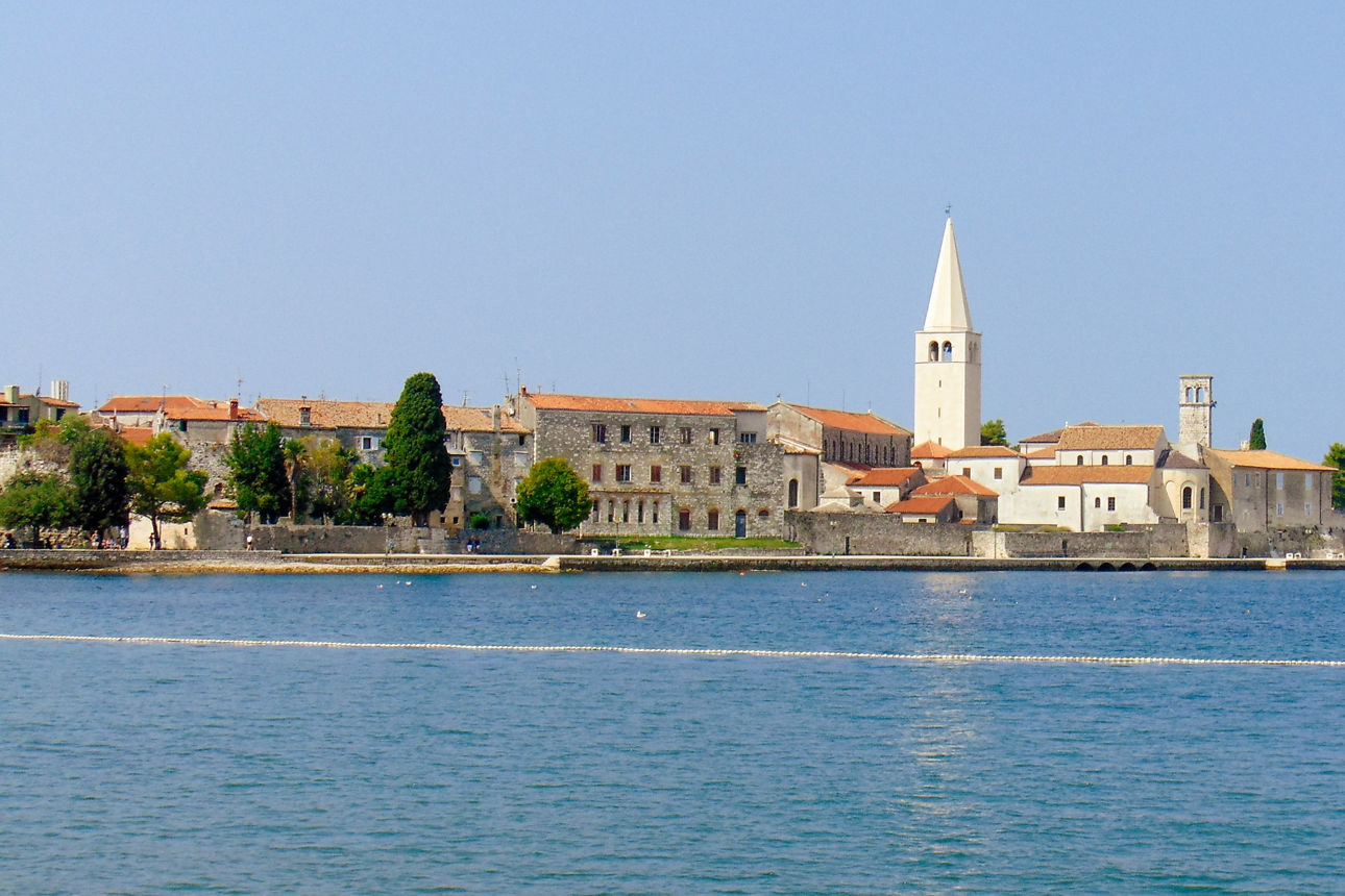 Blick auf die Stadt Porec