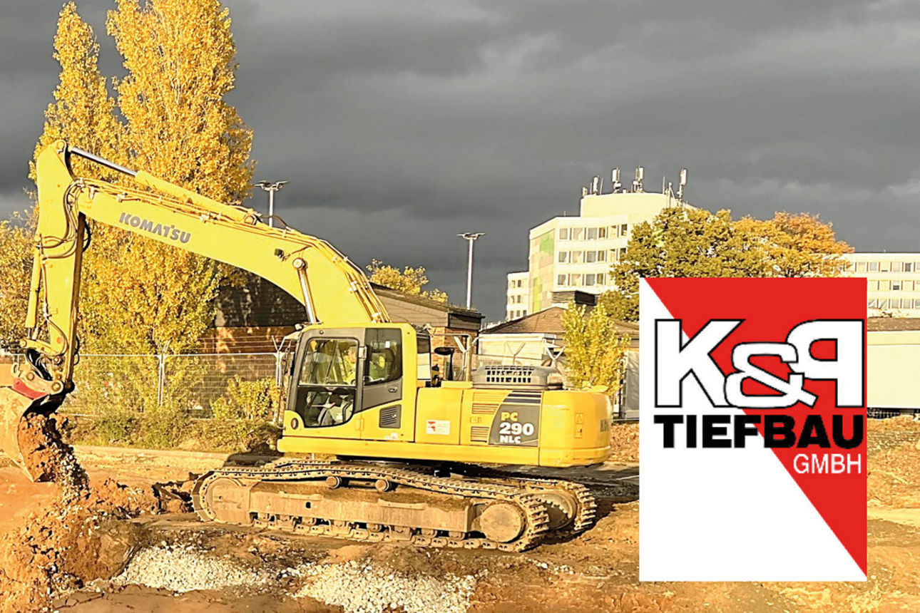 Basutselle mit Bagger 