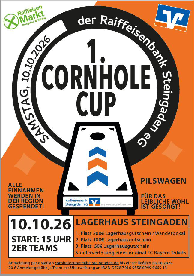 Plakat zum 1. Cornhole Cup