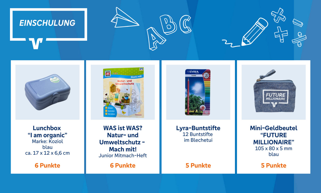Prämien zur Einschulung