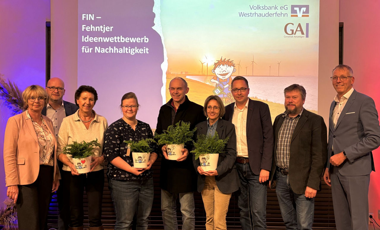 Die Preisträger vom Fehntjer Ideenwettbewerb für Nachhaltigkeit 2024