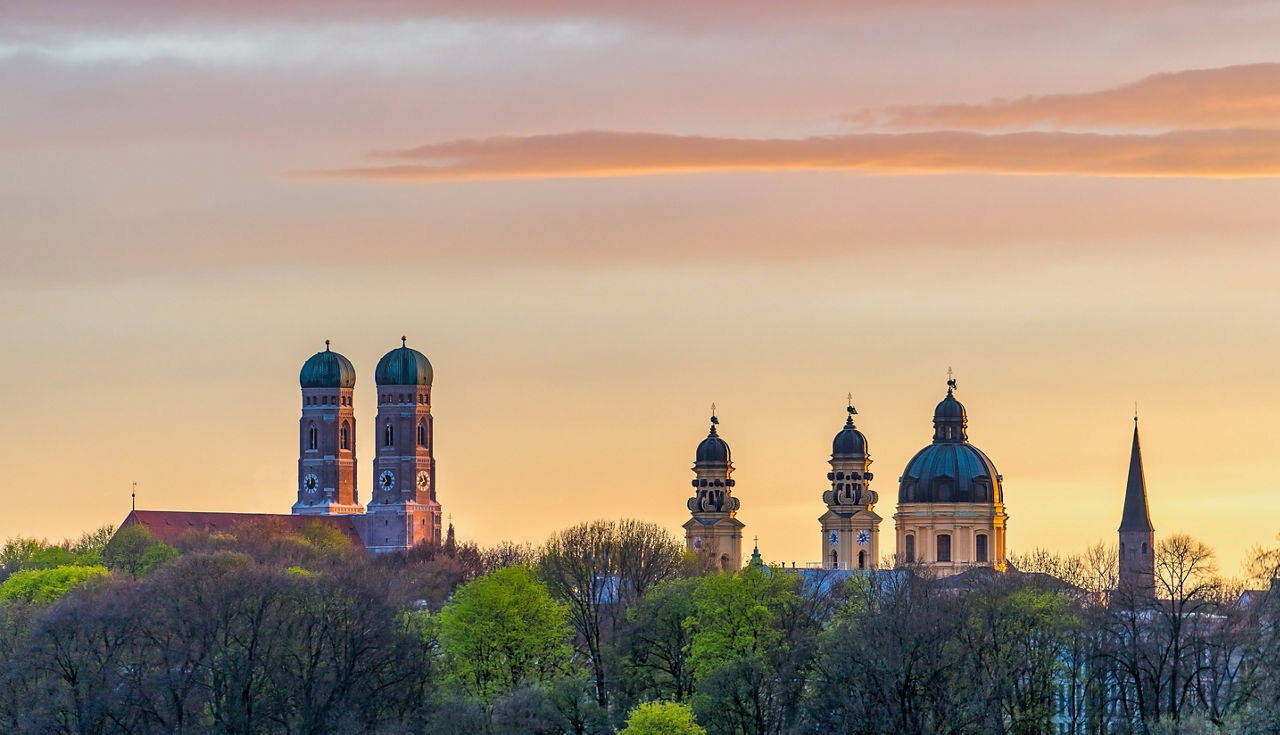 München Abenddämmerung