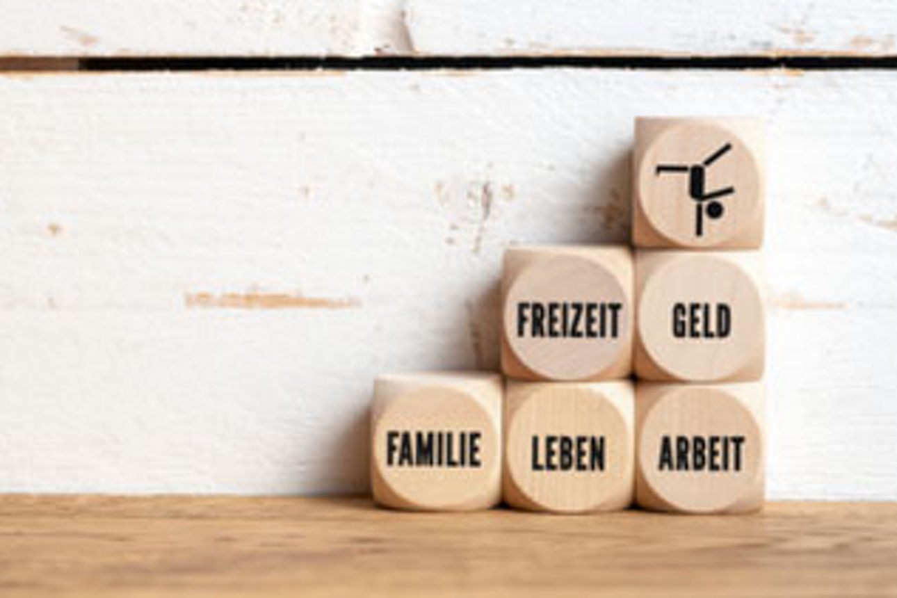 Würfel mit Stichwörter