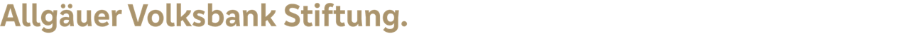 Schriftzug "Allgäuer Volksbank Stiftung."