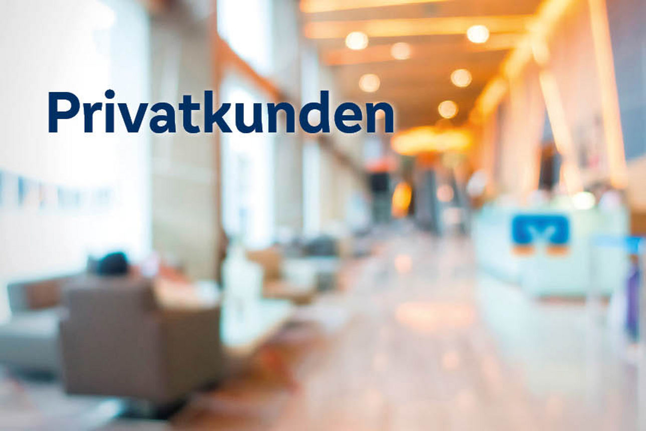 Verschwommener Hintergrund in einen Serviceraum für Kundinnen und Kunden