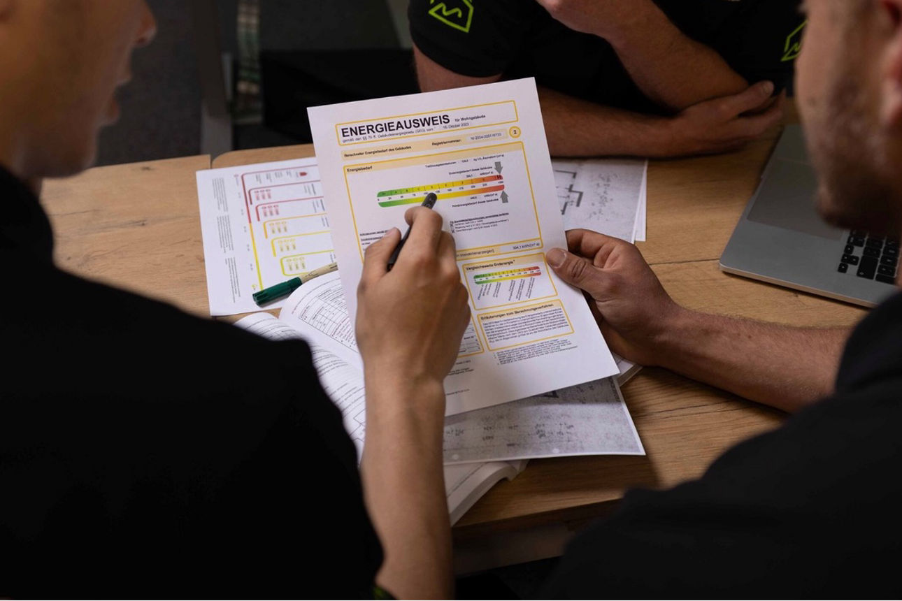 Ein Foto eines Energiesausweises