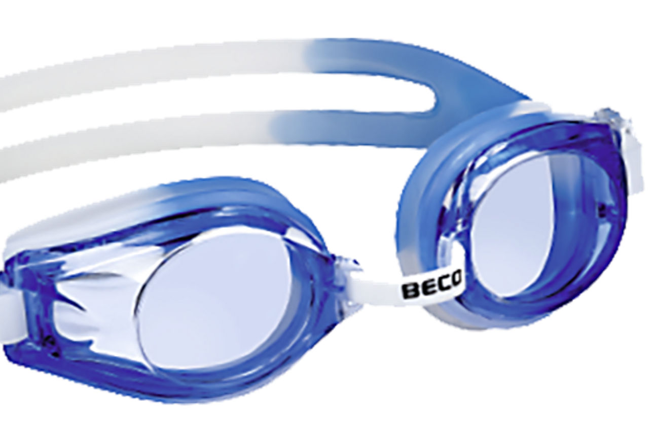 Blaue Schwimmbrille