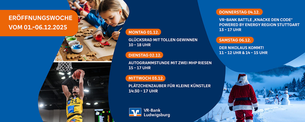 Programm der Eröffnungswoche der neuen FIliale Arsenal ZWEI