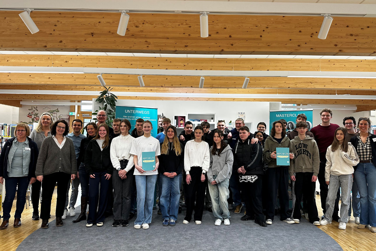 Schüler und Schülerinnen der Schule Schrozberg im Gruppenfoto