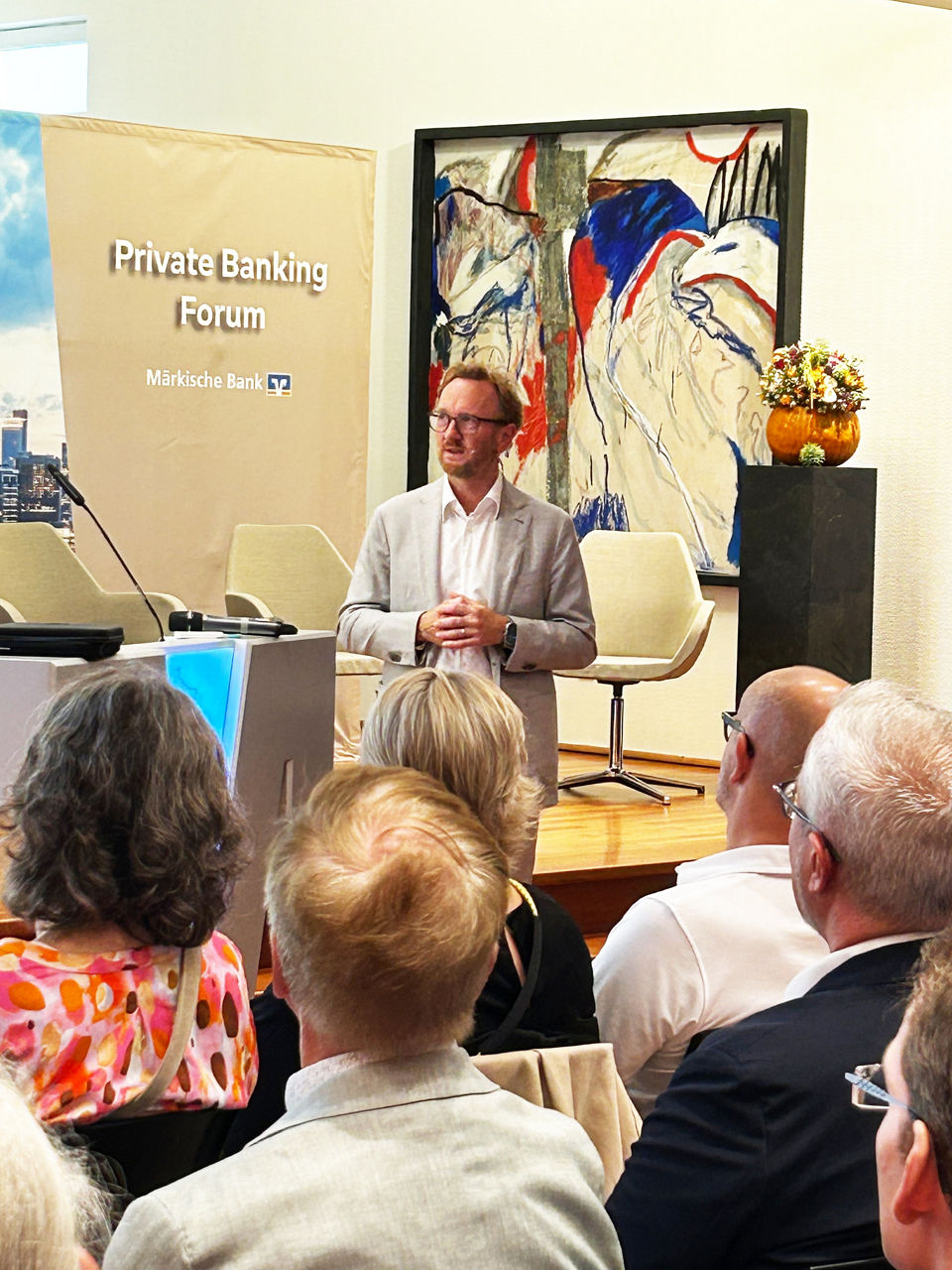 Thomas Schulz während des Vortrags 