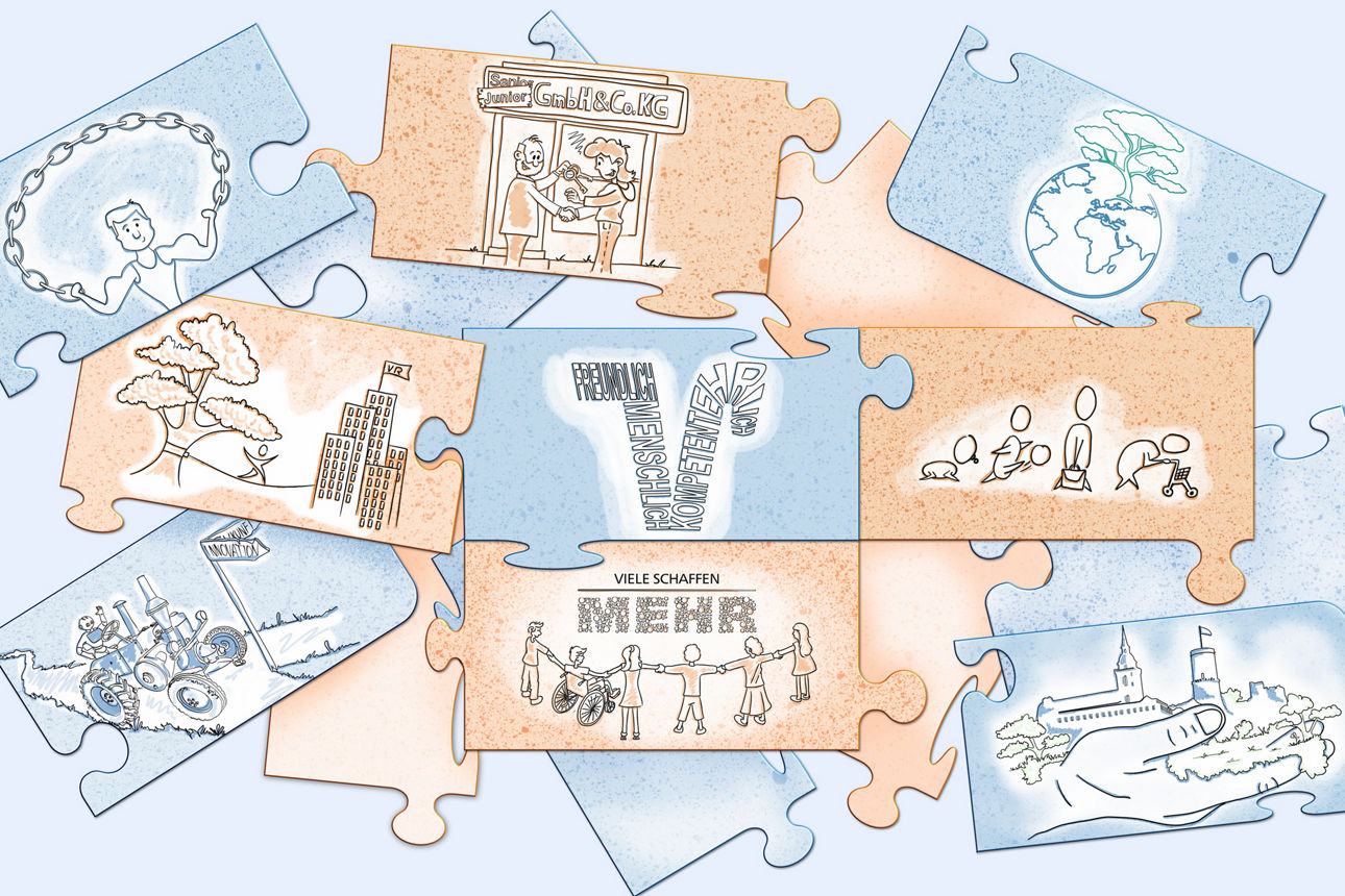 Puzzle Unternehmensleitbild