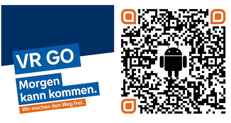 Logo und QR Code VR Go App