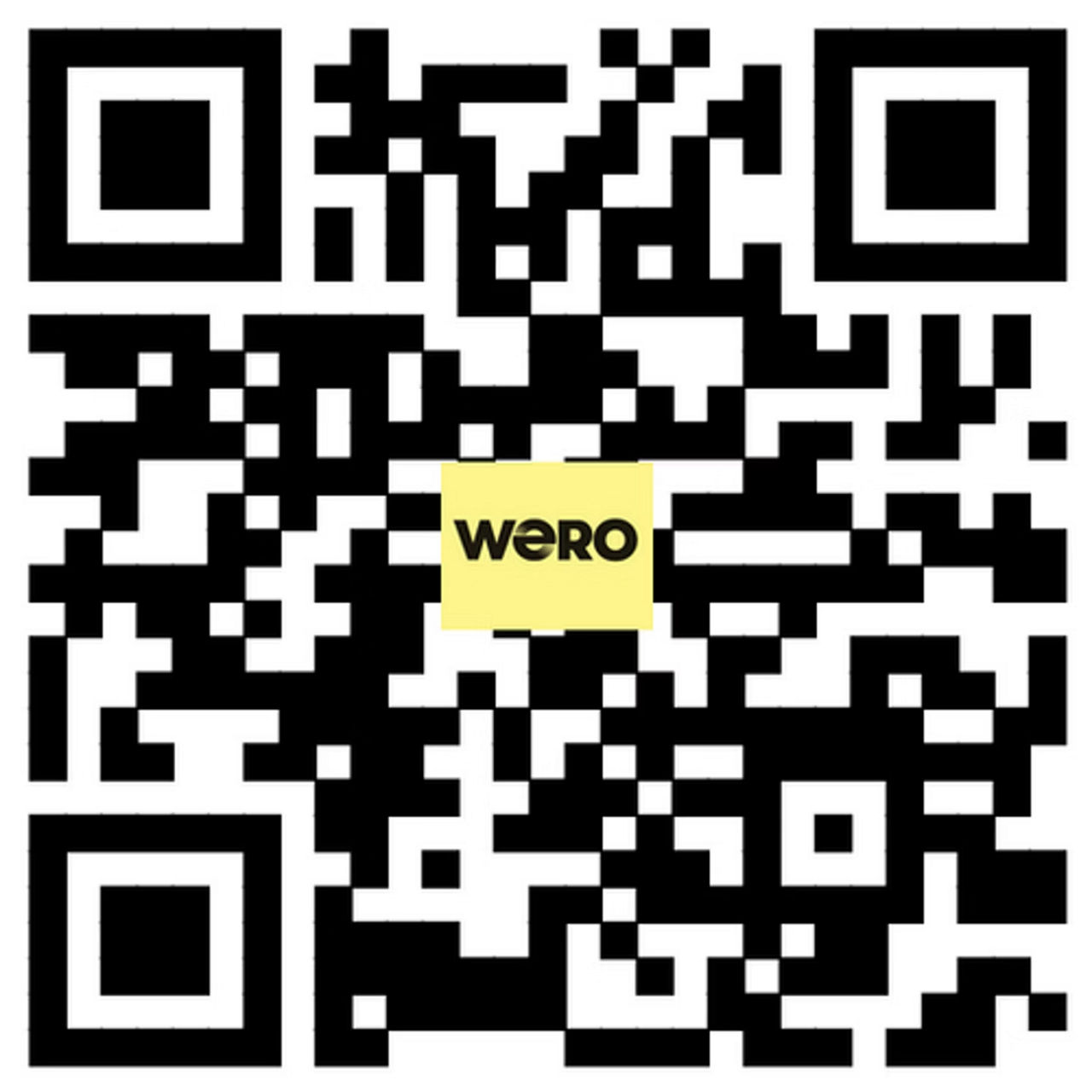QR-Code zur Freischaltung von Wero in der VR Banking App, nutzbar für iOS und Android