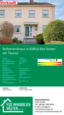 Bild von dem Haus aus Bad Soden das bereits vermittlet wurde