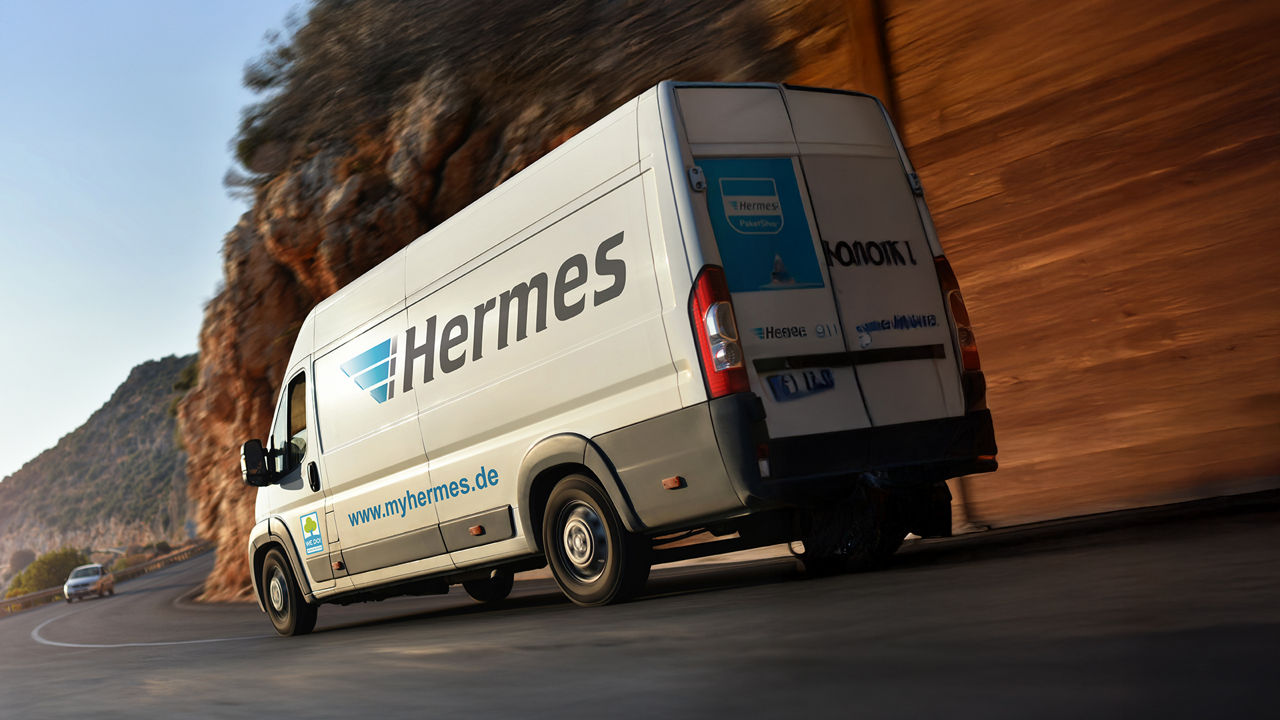 Lieferwagen Hermes PaketShop