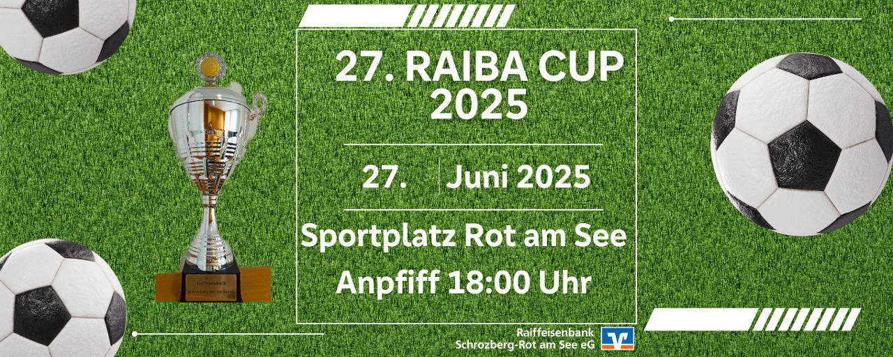 Spielfeldhintergrund mit Pokal und Fußbällen