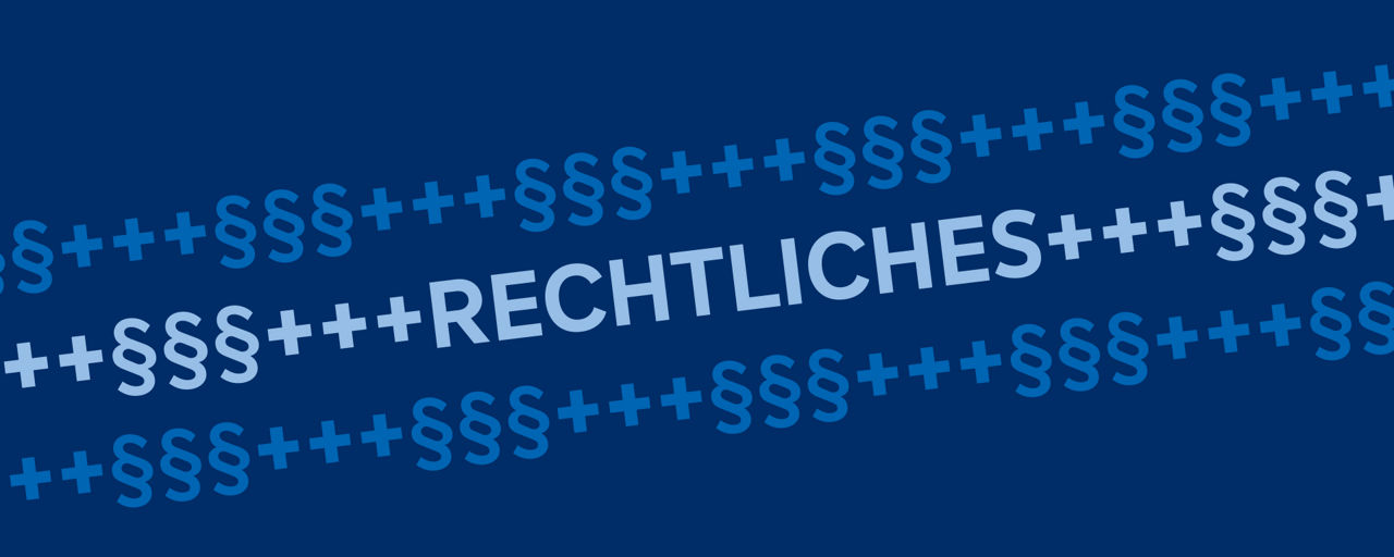 Grafik mit Text rechliches